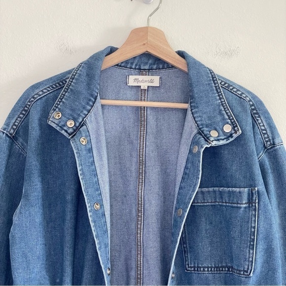 Madewell Southlake Denim Military Jacket Small - Picture 10 of 16